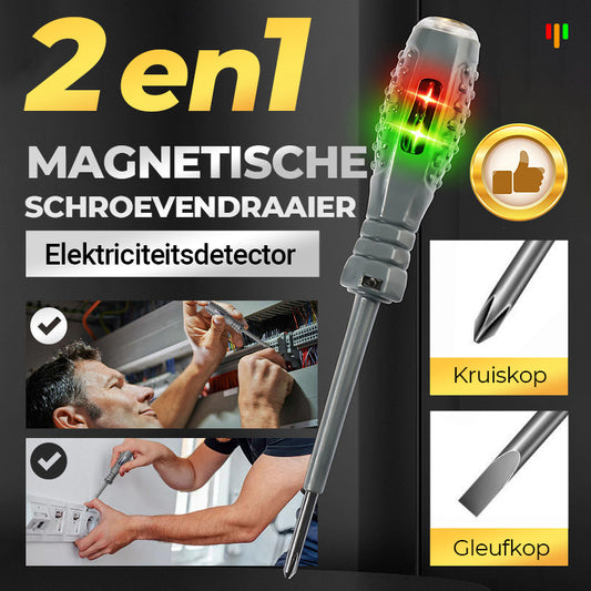 🔥Uitverkoop 50% korting🔥2-in-1 Hoog koppel Sterke Magnetische Schroevendraaier Elektriciteitsdetector