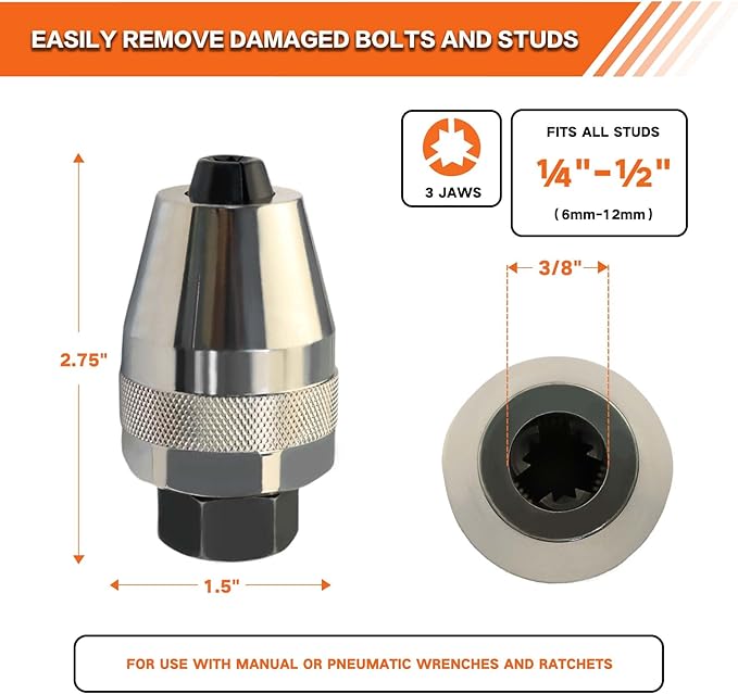 🔥Uitverkoop 50% korting🔥Beschadigde bout- en stud -extractorgereedschap