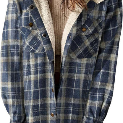 49% KORTING! ❄️ Trendy Plaid Hooded Winterjas voor Dames 🧥