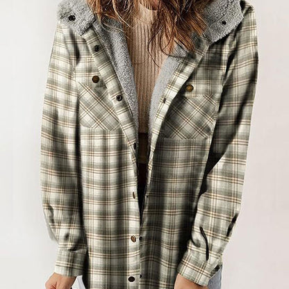 49% KORTING! ❄️ Trendy Plaid Hooded Winterjas voor Dames 🧥