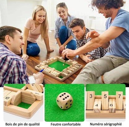 🔥FUN FAMILIE SPELLEN - Shut The Box Bordspel 🎲