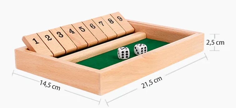 🔥FUN FAMILIE SPELLEN - Shut The Box Bordspel 🎲